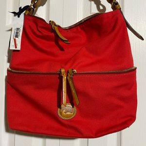 NWT Dooney and Bourke Red Canvas Purse